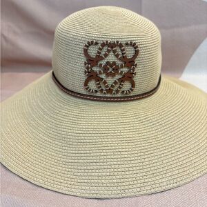 Loewe Beige Straw Hat